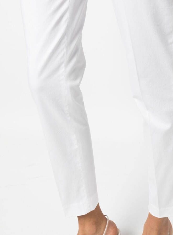 DONDUP Broek met toelopende pijpen Wit