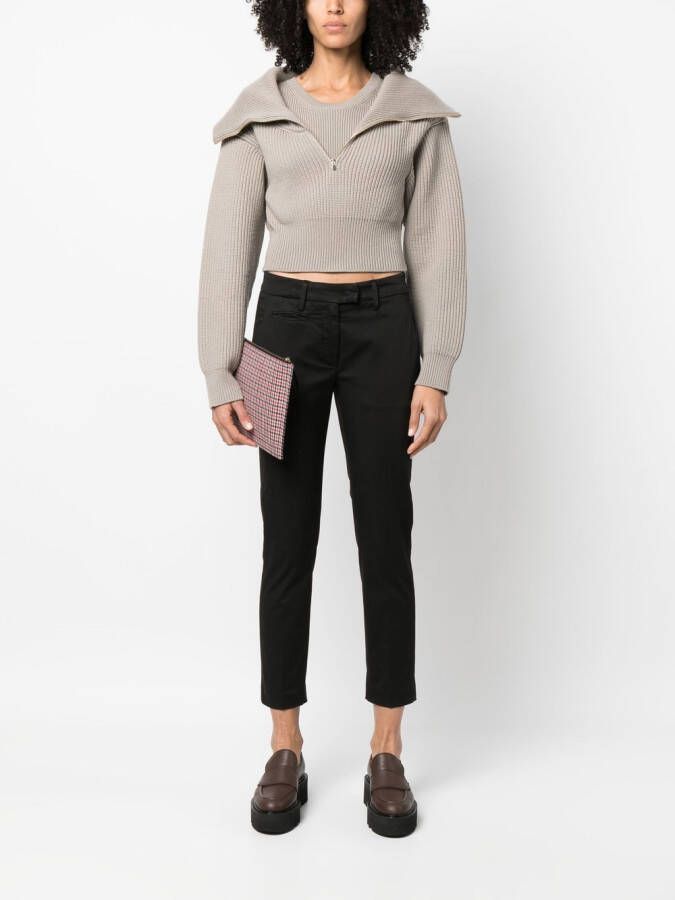DONDUP Broek met toelopende pijpen Zwart