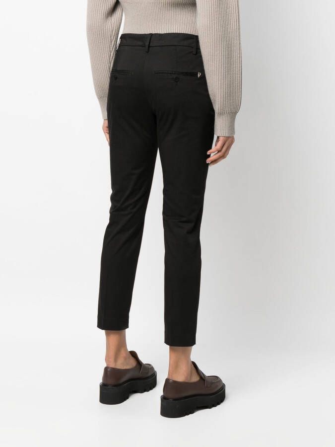 DONDUP Broek met toelopende pijpen Zwart