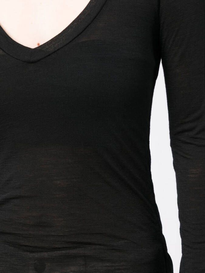 DONDUP Trui met V-hals Zwart