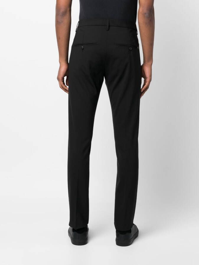 DONDUP Pantalon van scheerwol Zwart