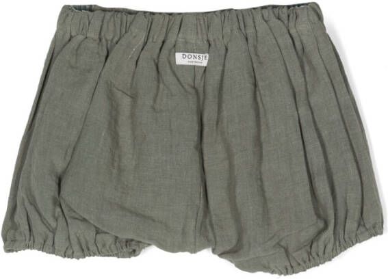 Donsje Shorts met logopatch Groen