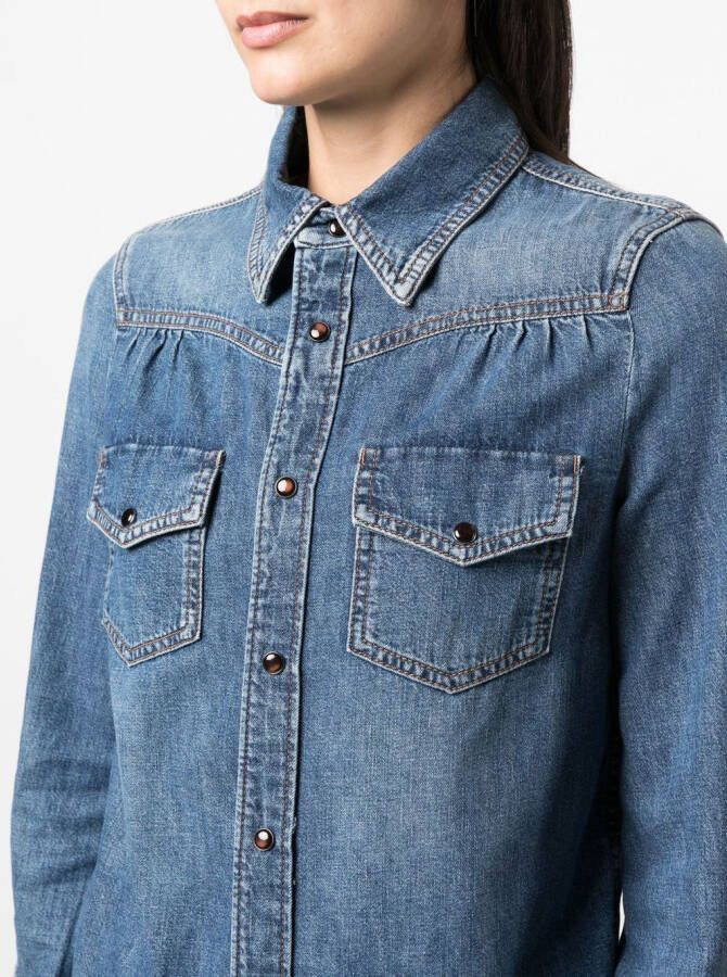 Dorothee Schumacher Blouse met opgestikte zak Blauw