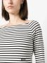 Dorothee Schumacher boat-neck striped T-shirt Zwart - Thumbnail 5