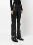 Dorothee Schumacher mid-rise faux-leather flared trousers Zwart - Thumbnail 3
