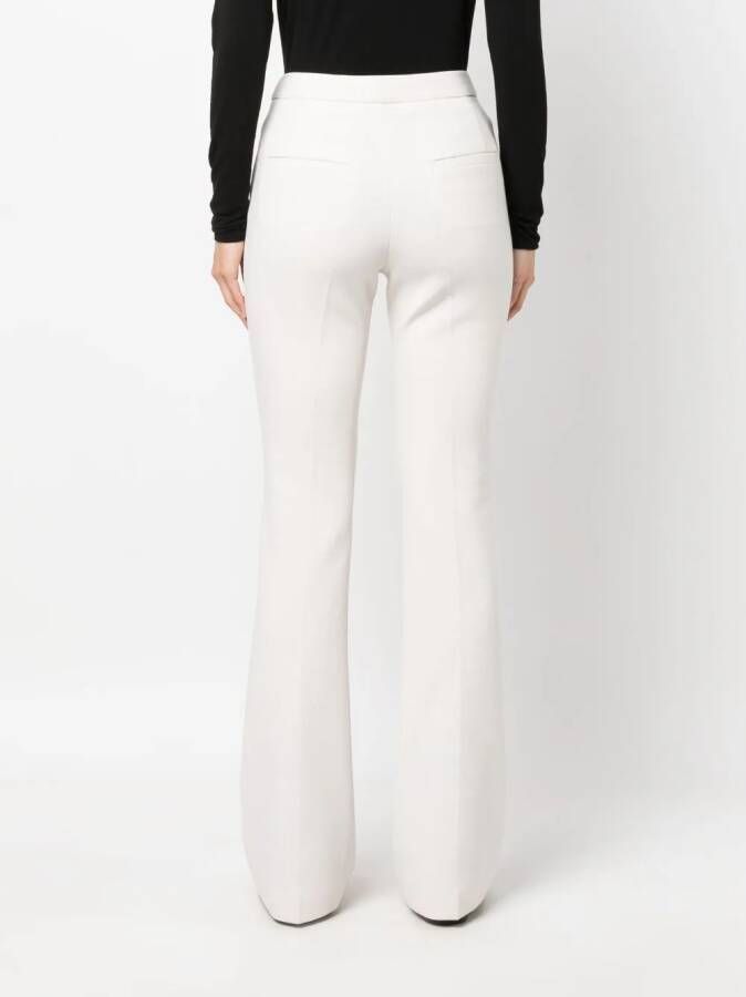 Dorothee Schumacher mid-rise slim-fit flared trousers Beige