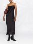 Dorothee Schumacher Zijden midi-jurk Zwart - Thumbnail 2