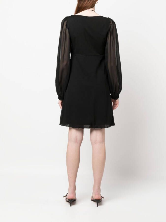 Dorothee Schumacher Mini-jurk met doorzichtige mouwen Zwart