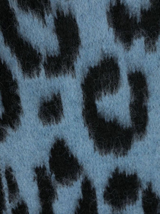 Dorothee Schumacher Sjaal met luipaardprint Blauw