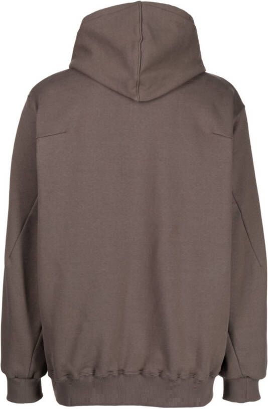 Doublet Hoodie met print Bruin