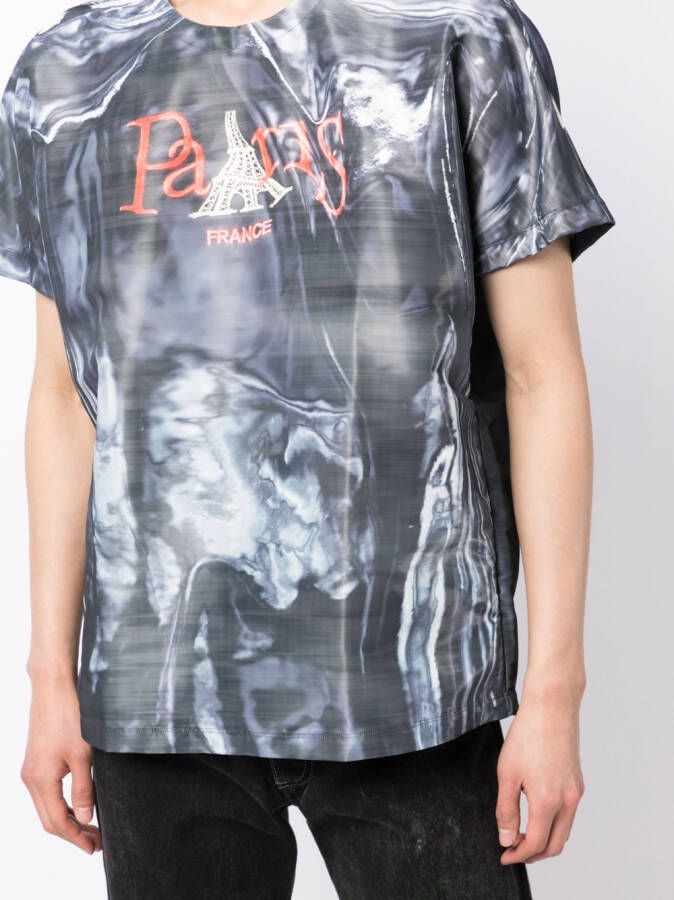 Doublet T-shirt met print Zwart