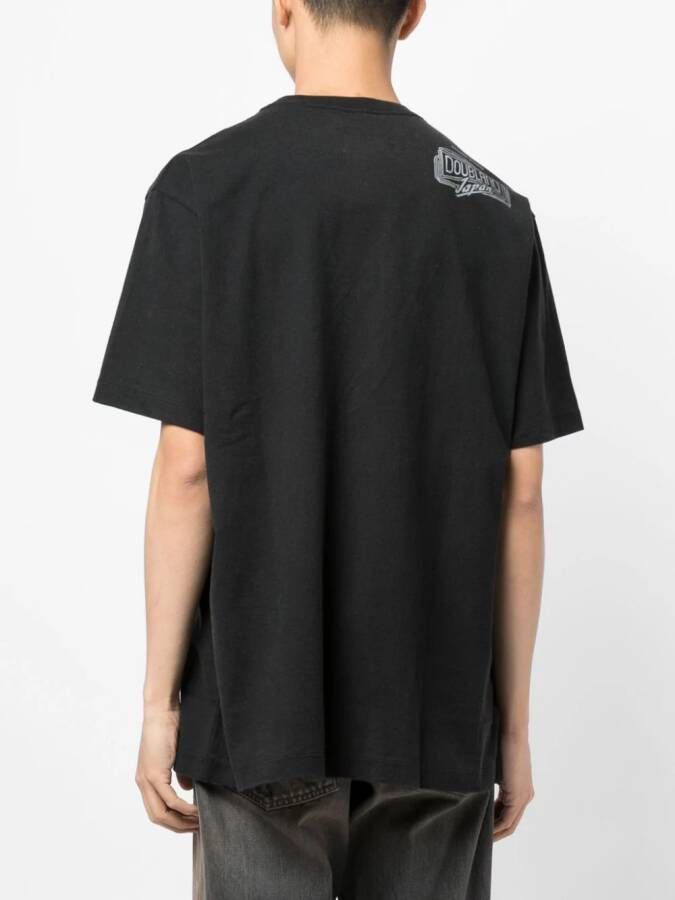 Doublet T-shirt met print Zwart