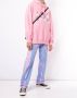 Doublet Hoodie met borduurwerk Roze - Thumbnail 2