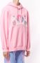 Doublet Hoodie met borduurwerk Roze - Thumbnail 3