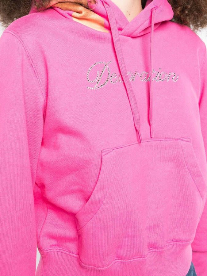Doublet Hoodie met logo Roze
