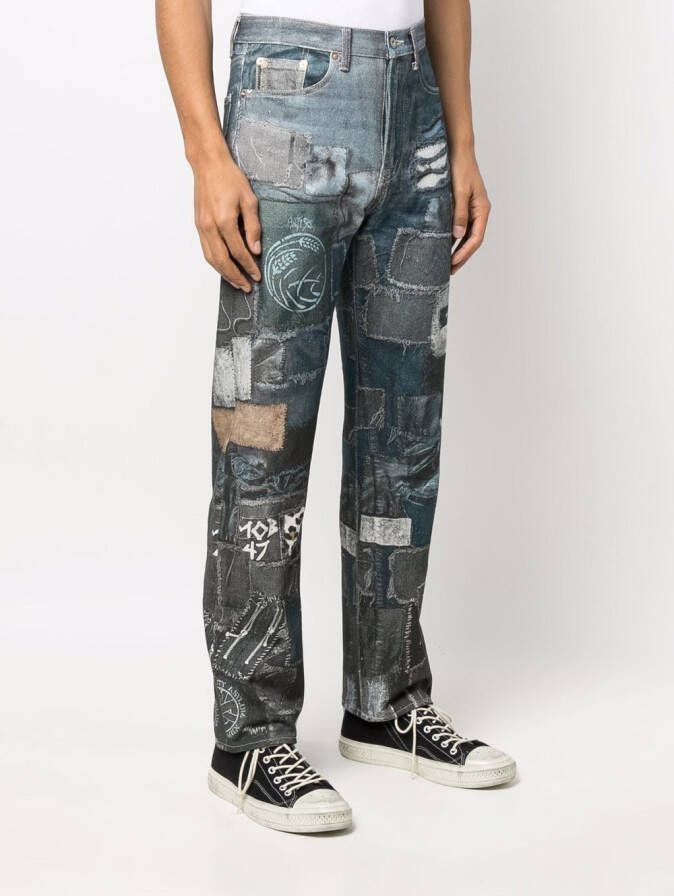Doublet Jeans met patch Blauw