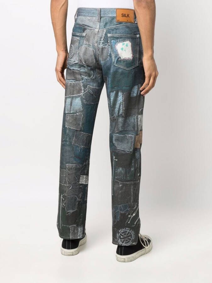 Doublet Jeans met patch Blauw