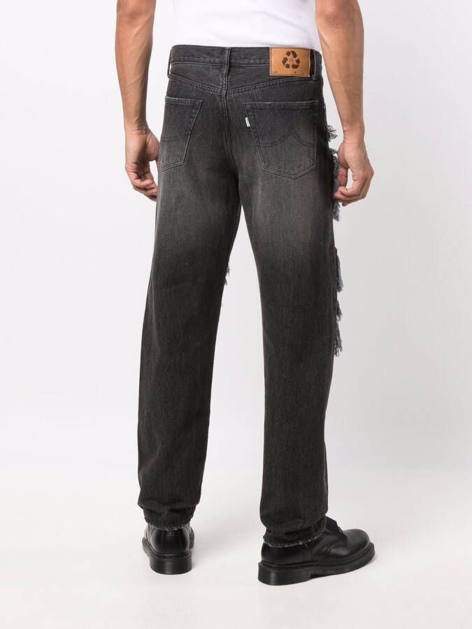 Doublet Jeans met print Zwart