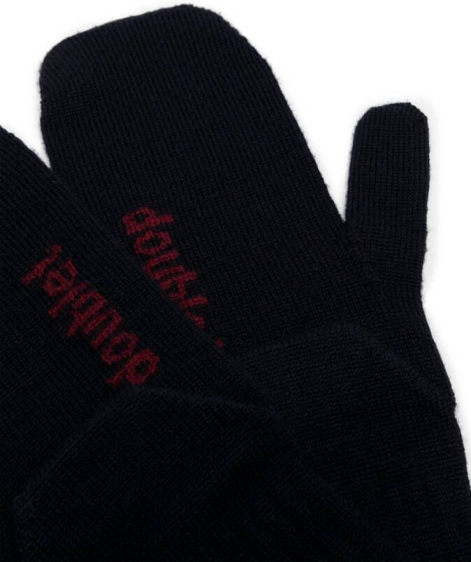 Doublet Handschoenen met geborduurd logo Blauw