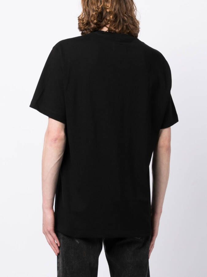 Doublet T-shirt met logoprint Zwart