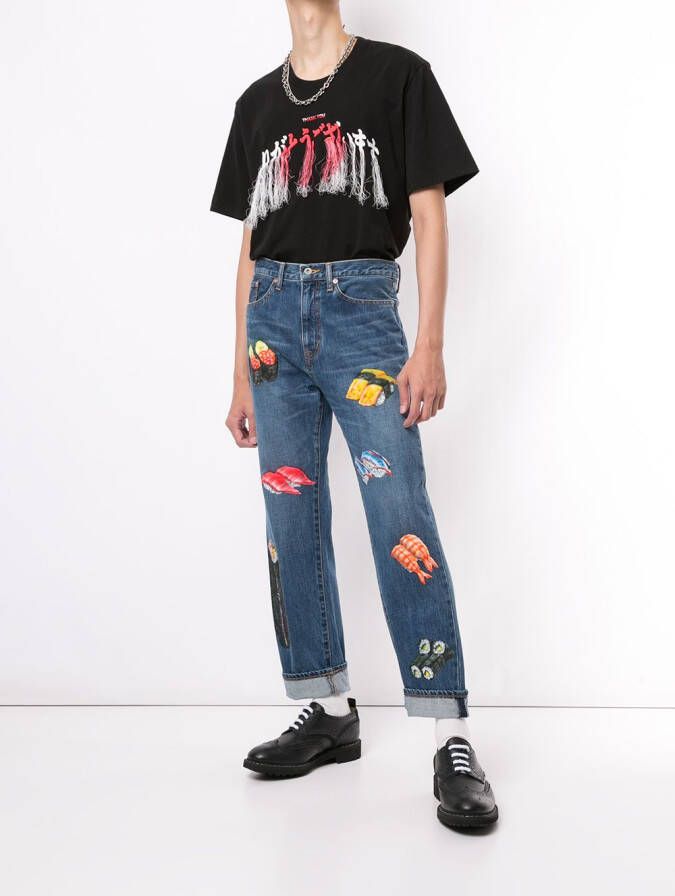 Doublet T-shirt met borduurwerk Zwart