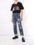 Doublet T-shirt met borduurwerk Zwart - Thumbnail 2