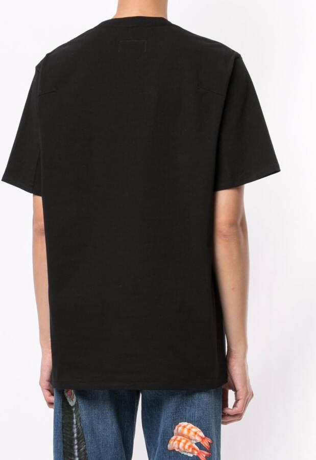 Doublet T-shirt met borduurwerk Zwart