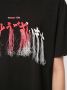 Doublet T-shirt met borduurwerk Zwart - Thumbnail 5