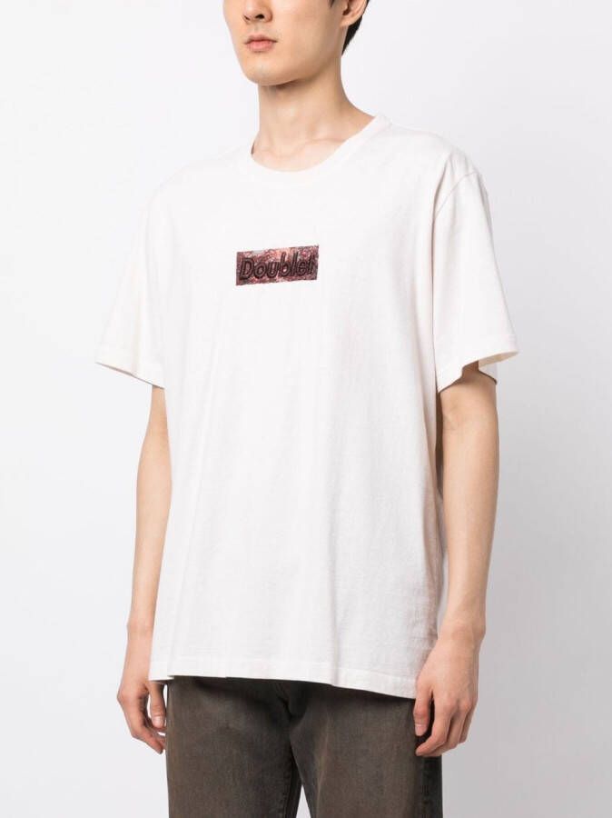 Doublet T-shirt met logopatch Beige