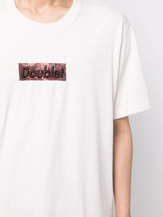 Doublet T-shirt met logopatch Beige