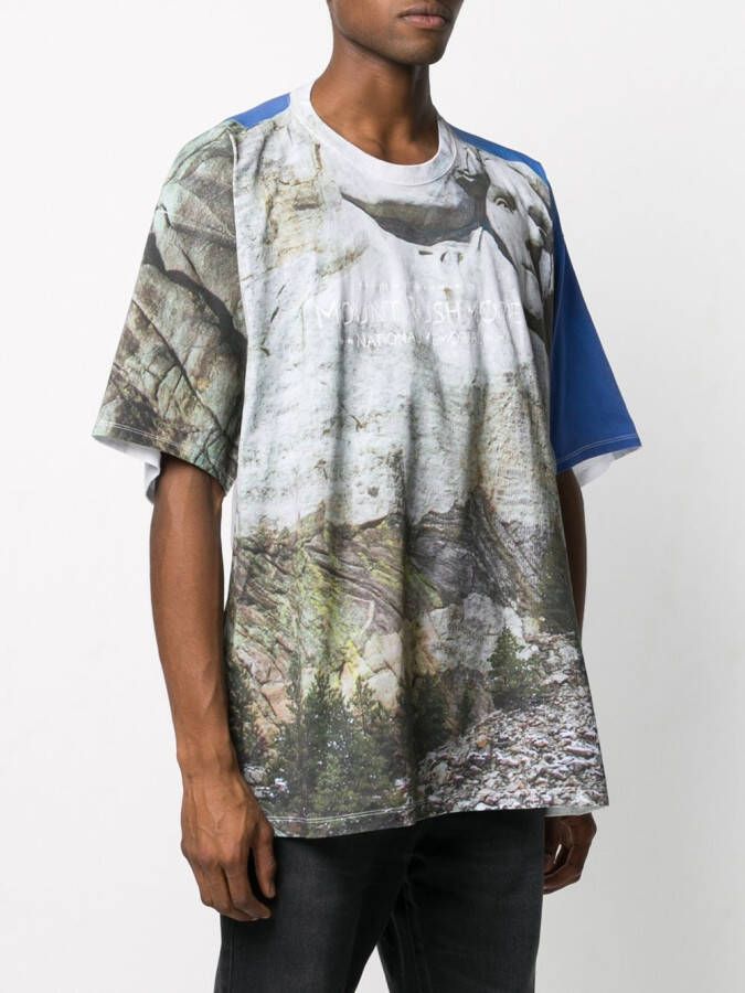 Doublet T-shirt met print Grijs