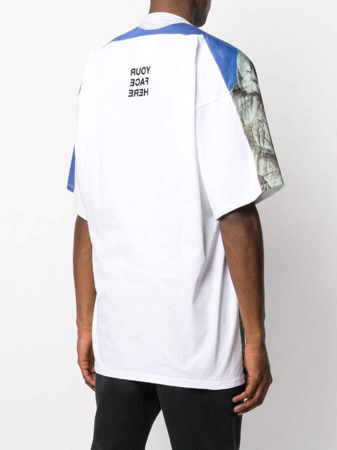 Doublet T-shirt met print Grijs