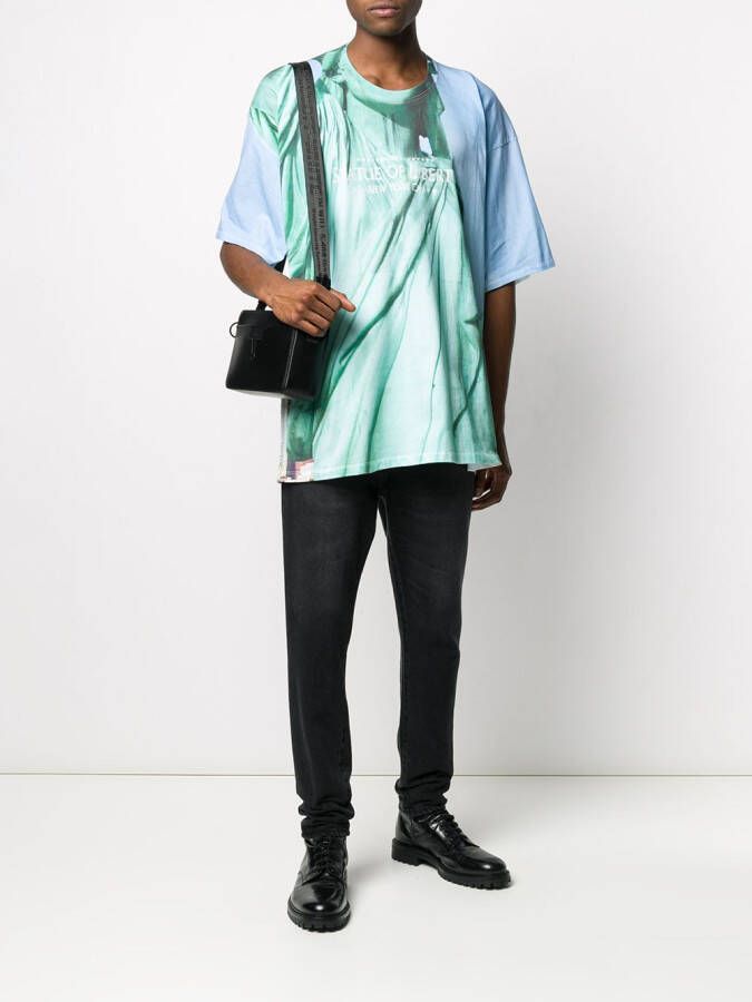 Doublet T-shirt met print Wit