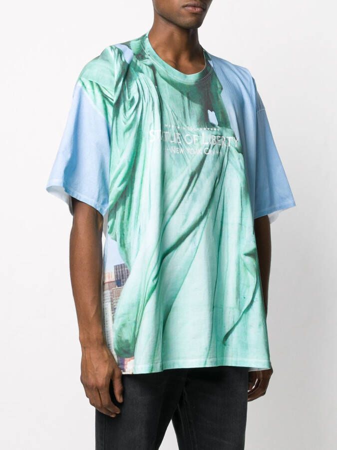 Doublet T-shirt met print Wit