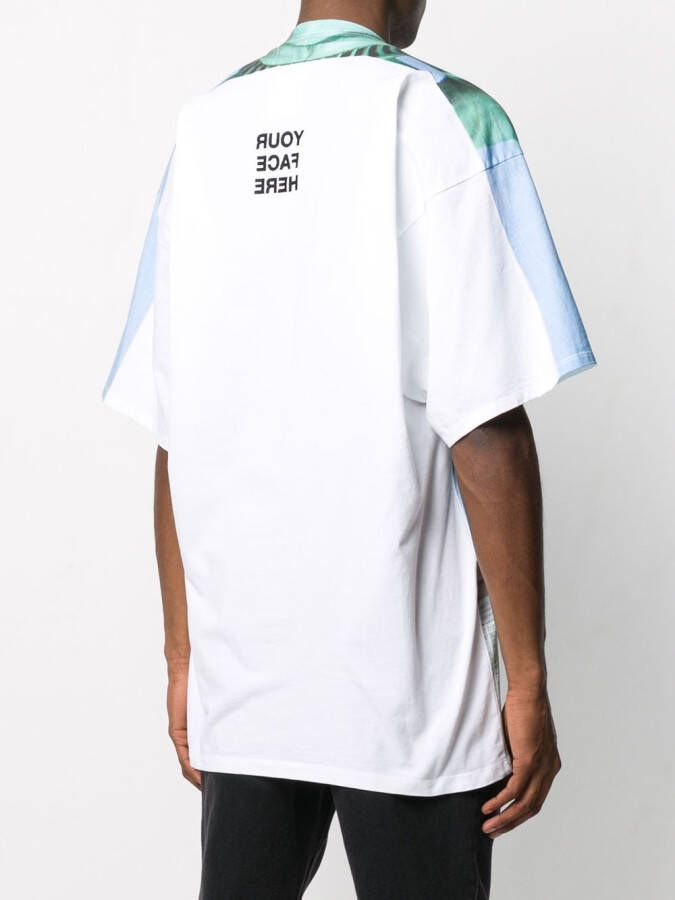 Doublet T-shirt met print Wit