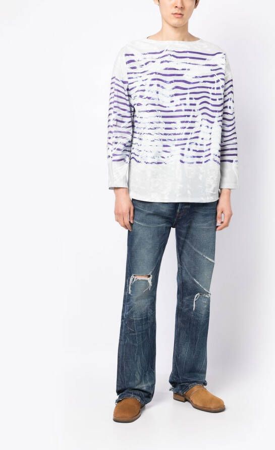 Doublet Top met print Blauw
