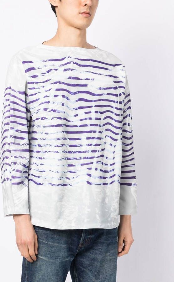 Doublet Top met print Blauw