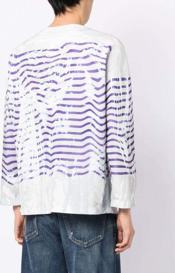Doublet Top met print Blauw