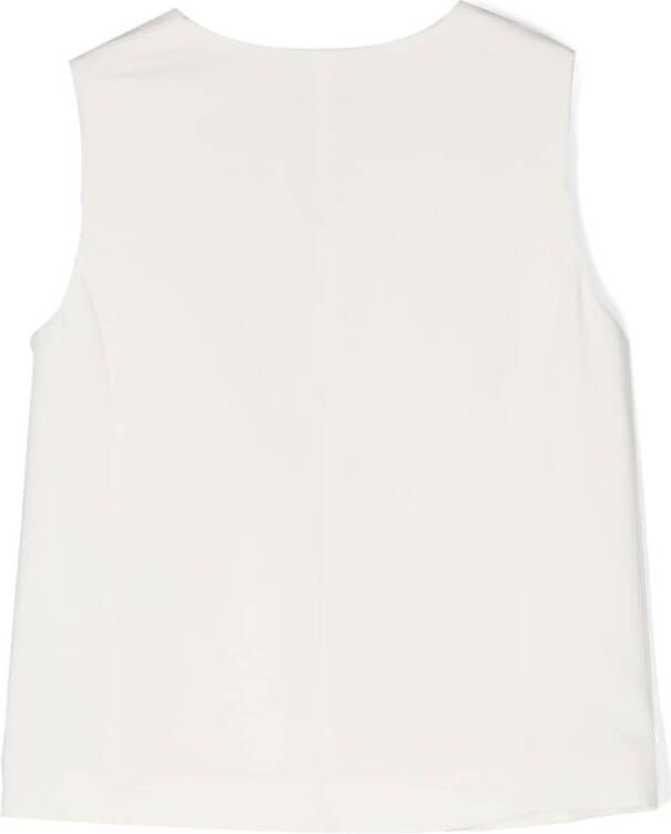 Douuod Kids Gilet met knoopsluiting Wit