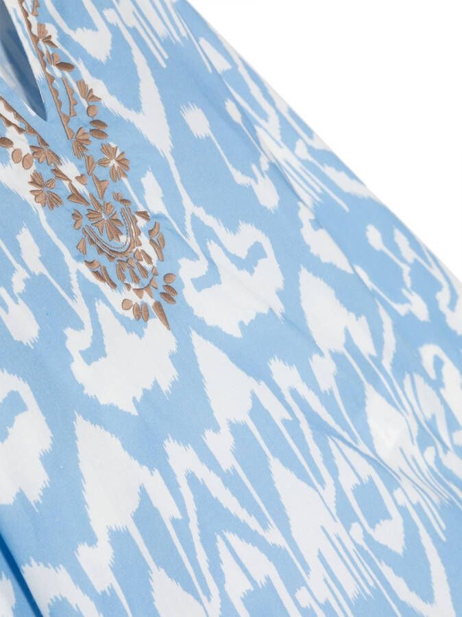 Douuod Kids Blouse met borduurwerk Blauw