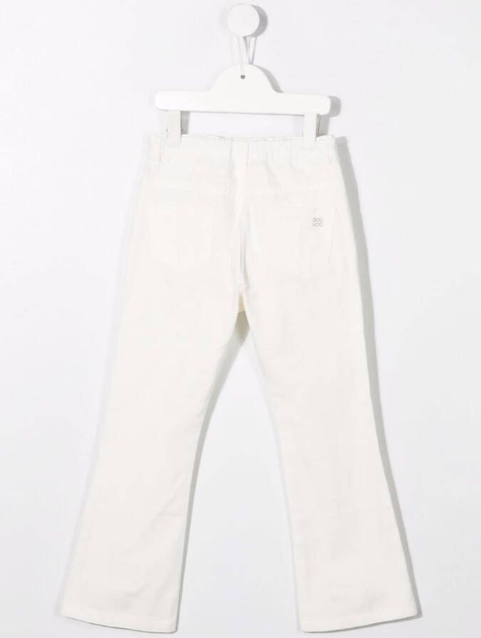 Douuod Kids Flared jeans Wit