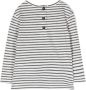 Douuod Kids Gestreept T-shirt Wit - Thumbnail 2