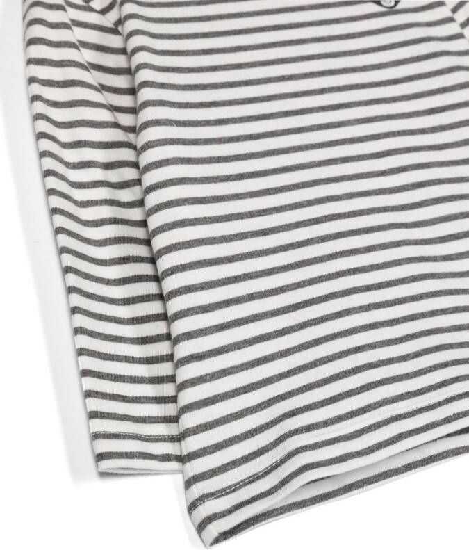 Douuod Kids Gestreept T-shirt Wit