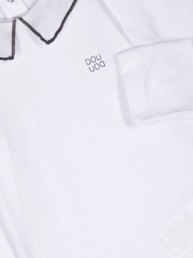 Douuod Kids Romper met lange mouwen Wit