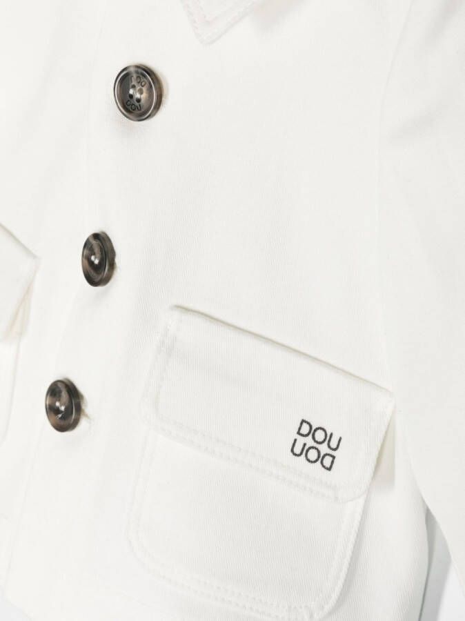 Douuod Kids Jack met logoprint Wit