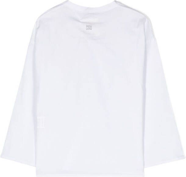 Douuod Kids T-shirt met lange mouwen Wit