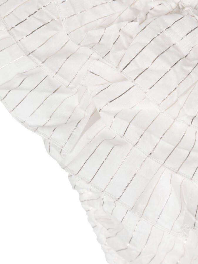 Douuod Kids Shorts met metallic detail Wit