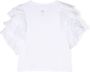 Douuod Kids T-shirt met ruches Wit - Thumbnail 2