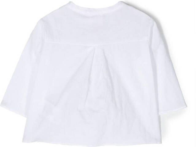 Douuod Kids Shirt met cropped mouwen Wit