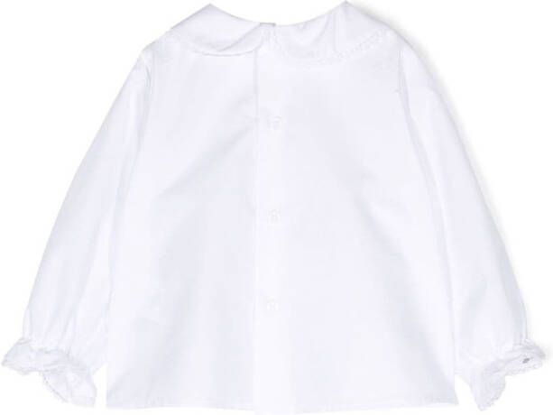 Douuod Kids Shirt met Peter Pan kraag Wit